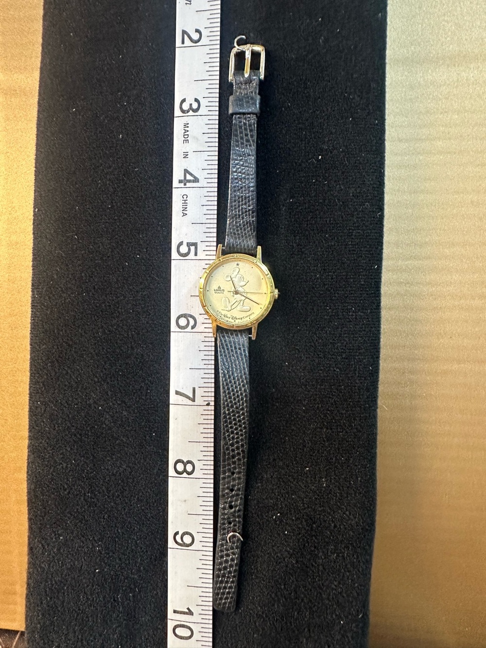 Vintage Lorus Mickey Mouse Gold Coin Watch